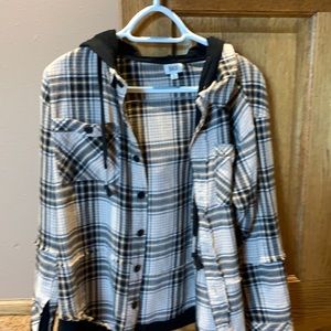 Flannel hoodie